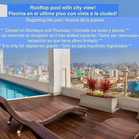 Alu Apartments - Limit With Miraflores Panoramic City View リマ エクステリア 写真