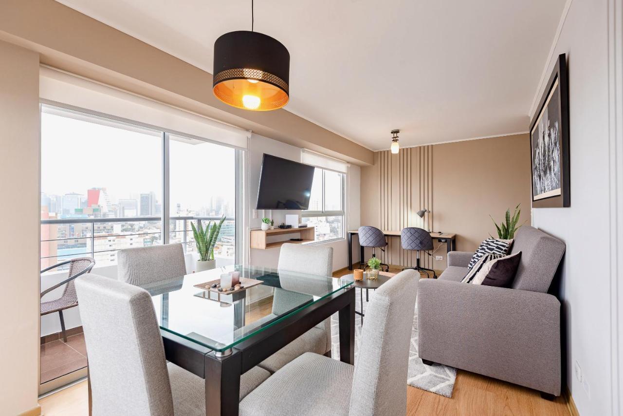 Alu Apartments - Limit With Miraflores Panoramic City View リマ エクステリア 写真