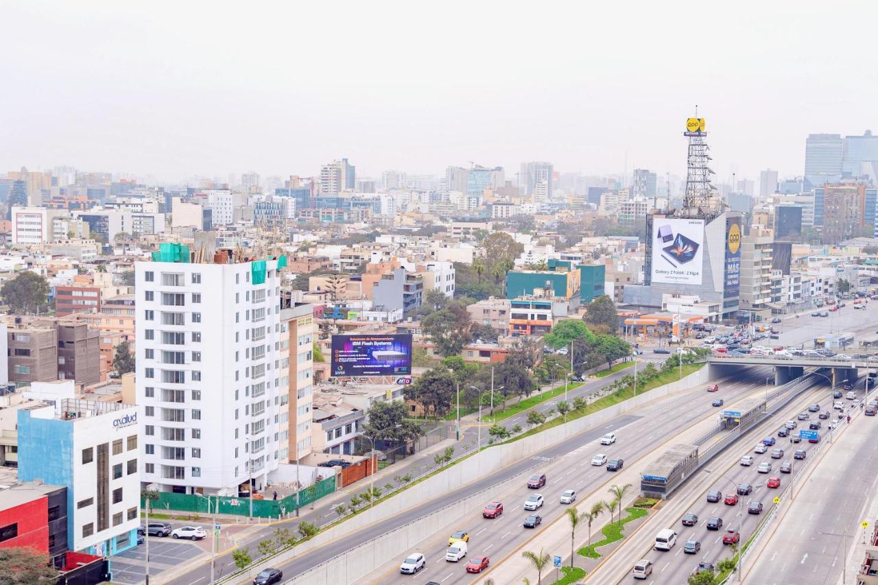 Alu Apartments - Limit With Miraflores Panoramic City View リマ エクステリア 写真