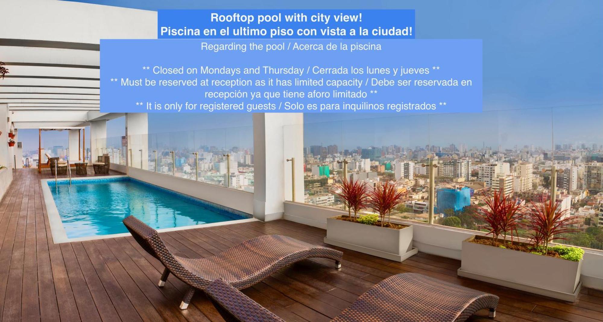 Alu Apartments - Limit With Miraflores Panoramic City View リマ エクステリア 写真