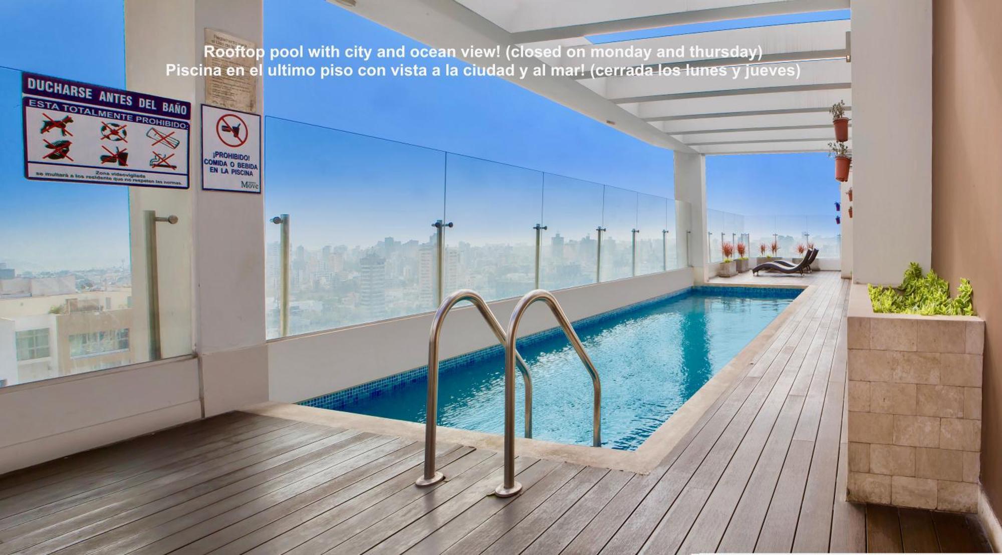 Alu Apartments - Limit With Miraflores Panoramic City View リマ エクステリア 写真