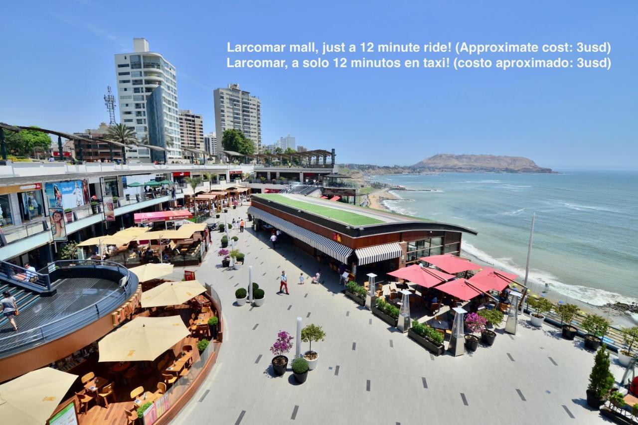 Alu Apartments - Limit With Miraflores Panoramic City View リマ エクステリア 写真